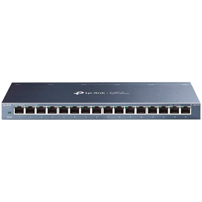 TP-Link TL-SG116 16-Port Gigabit Desktop Switch, 16 Gigabit RJ45 Po...