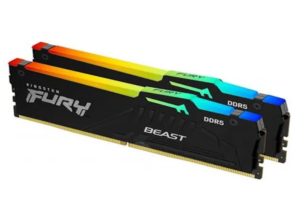 Kingston 32GB DDR5 6000MHz RAM RGB Fury Beast 2x16GB CL30 - Digitrend.ba