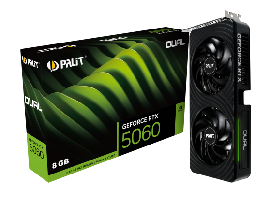 PALIT VGA 5060 Dual 8GB 8GB GDDR7, 128-bit,  3x DP, 1x HDMI