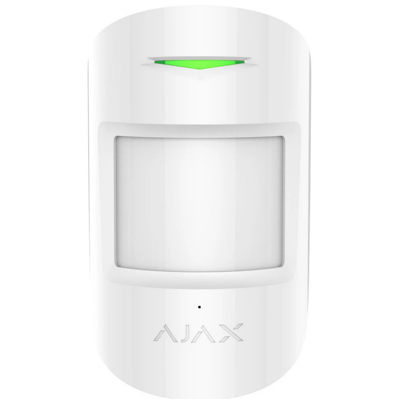 Bežični detektor pokreta i loma stakla Ajax CombiProtect Jeweller bijeli