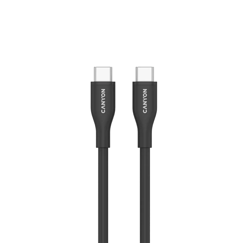 Kabel Canyon USB-C na USB-C 1m 60W Black