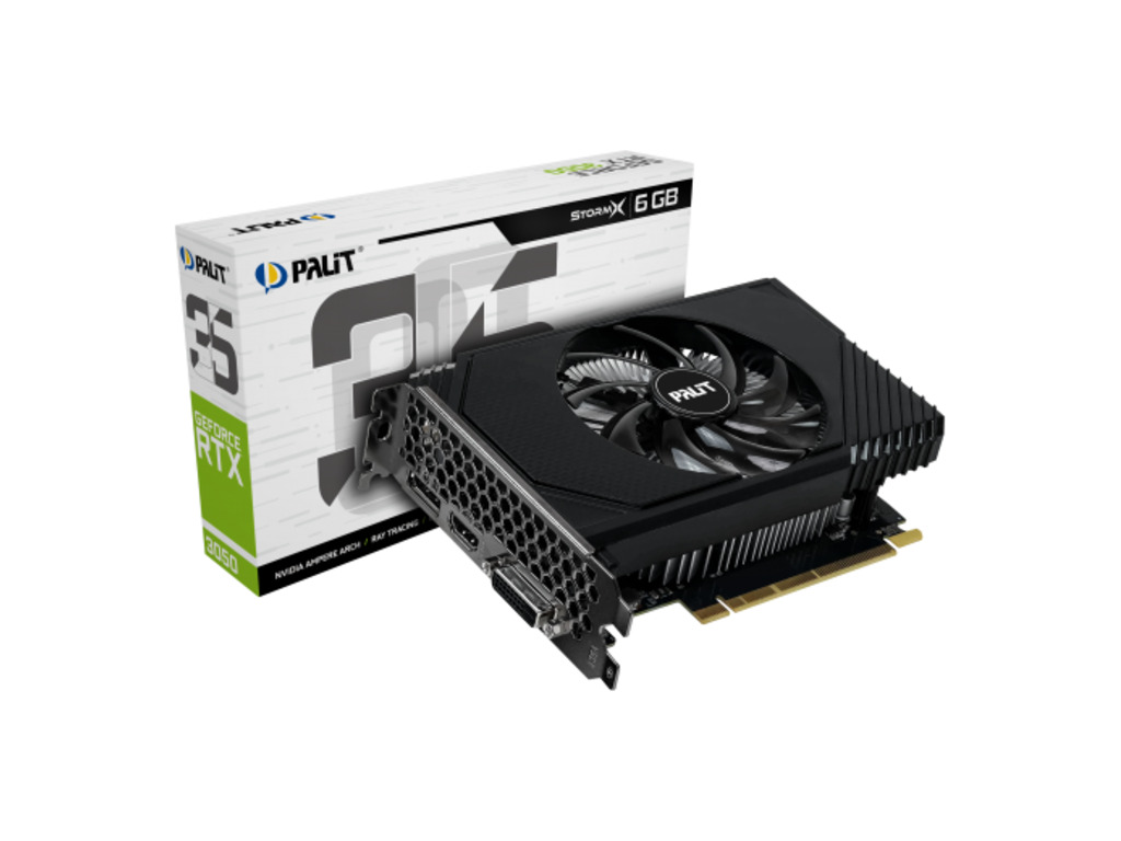 PALIT VGA RTX 3050 StormX 6GB 6GB GDDR6, 96bit, DVI, HDMI, DP