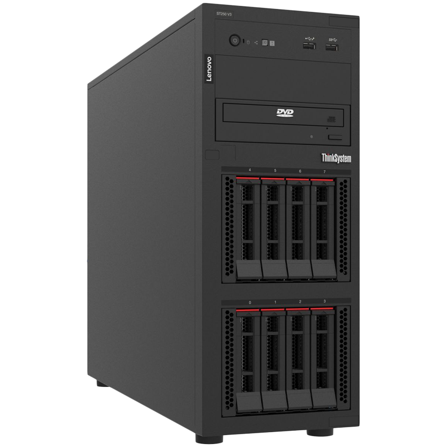 Lenovo ThinkSystem ST250 V3,Intel Xeon 6353P (8C 2.7GHz 65W),1x16GB...