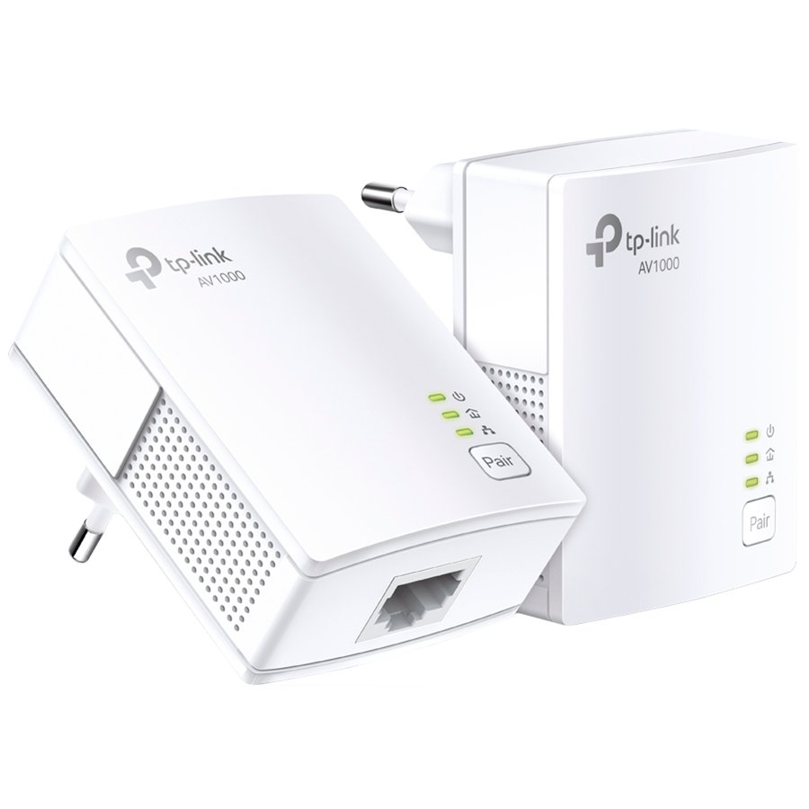 TP-Link AV1000 Powerline Starter Kit, Broadcom, 1 Gigabit Port, 100...