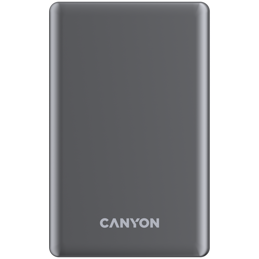 CANYON power bank OnPower 505 slim Magnetic 5000 mAh PD20W Tamno si...
