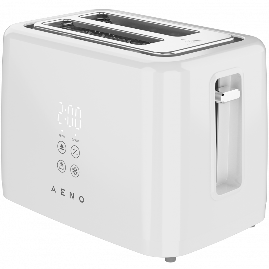 Electric Toaster, White, 220-240V, 50-60Hz, 780-930W, 2 slots, 3 mo...