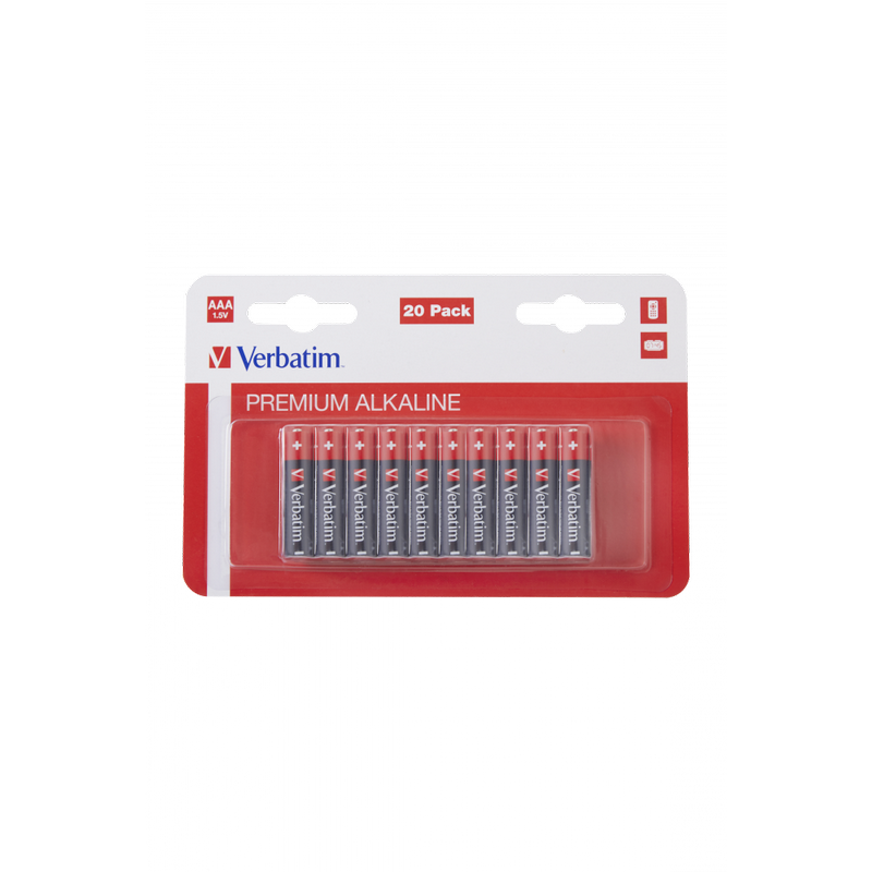  Baterije Verbatim AAA 1.5V (20-blister)