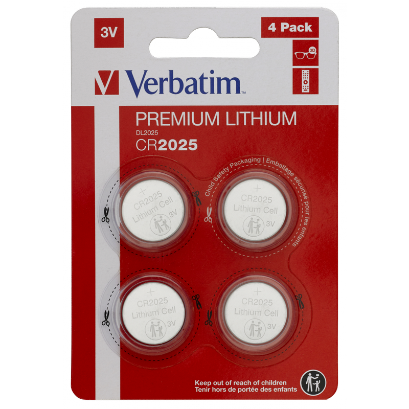 Baterije Verbatim CR2025 3V (4-blister)