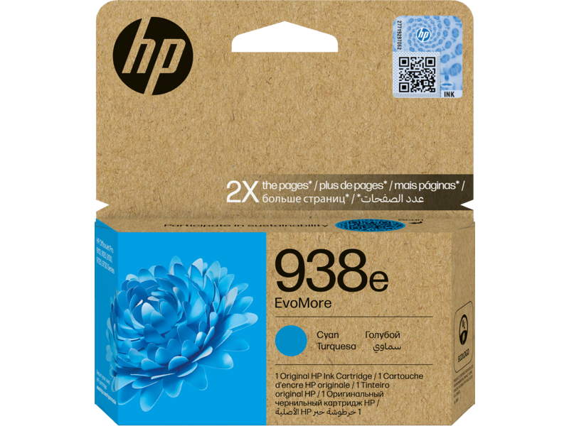 HP Tinta 4S6X9PE Cyan 938e