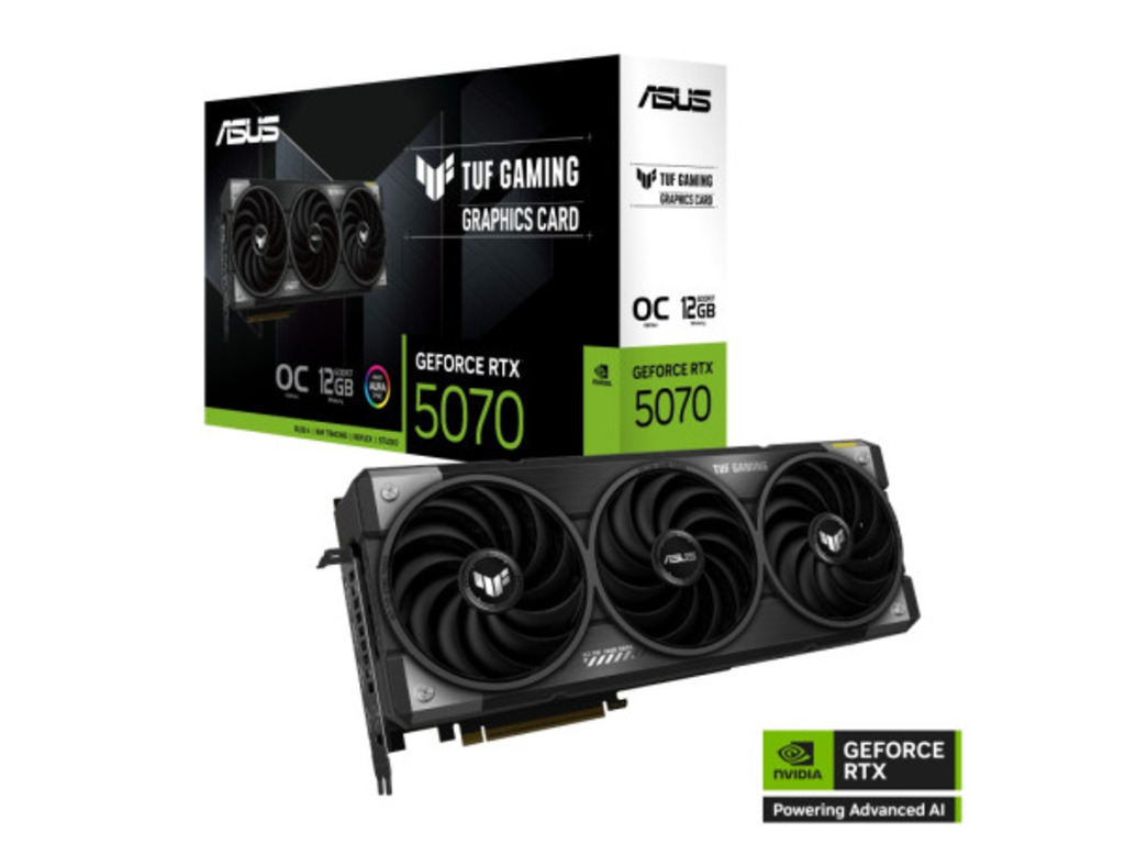 ASUS TUF-RTX5070-O12G-GAMING12GB GDDR7, 192-bit3x DP, 2x HDMI