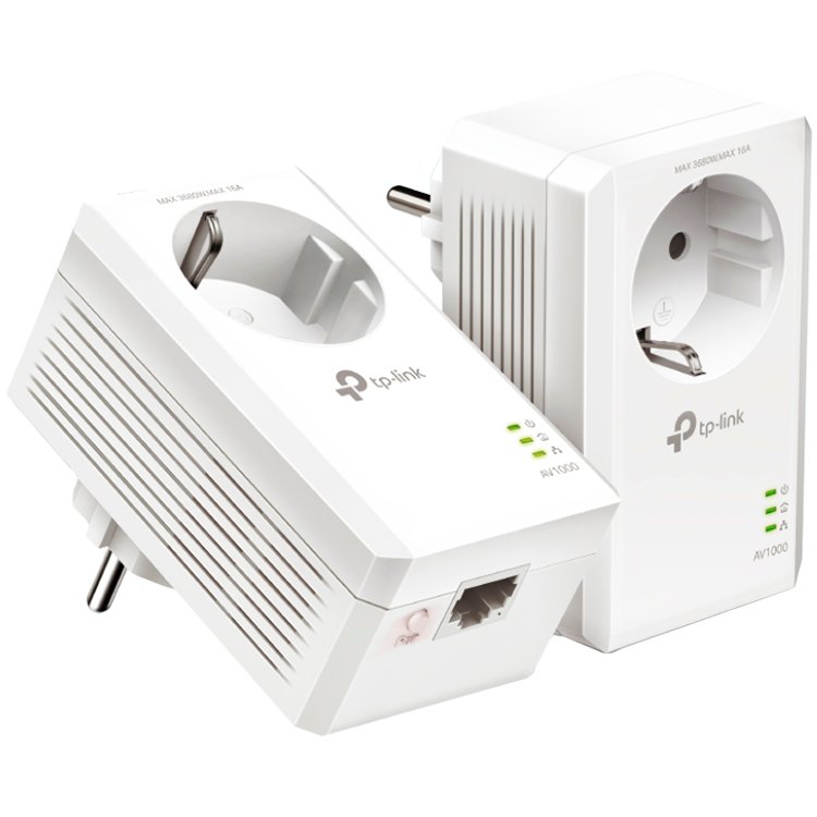 TP-Link AV1000 Passthrough Powerline KIT,  Broadcom, 1 Gigabit Port...