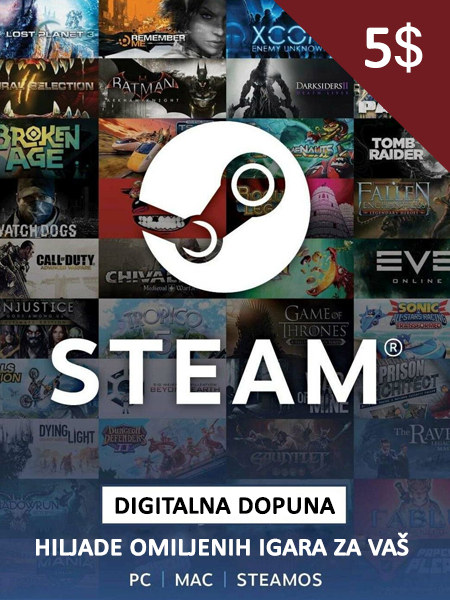 Steam gift card 5$ - Global