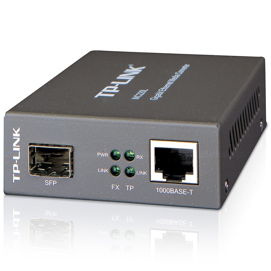 Media Filter TP-Link MC220L, 1000Mbps RJ45 to 1000Mbps SFP slot sup...