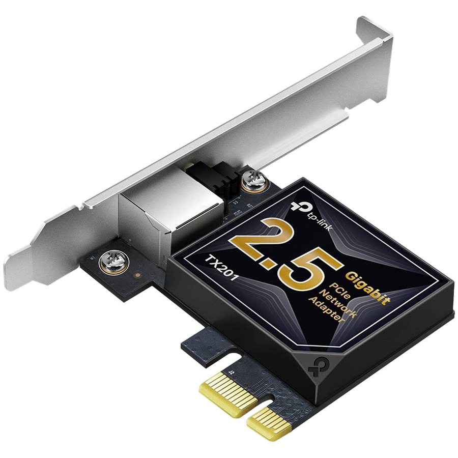 TP-Link TX201 2.5 Gigabit PCI Express Network Adapter, PCIe 2.1 ×1,...