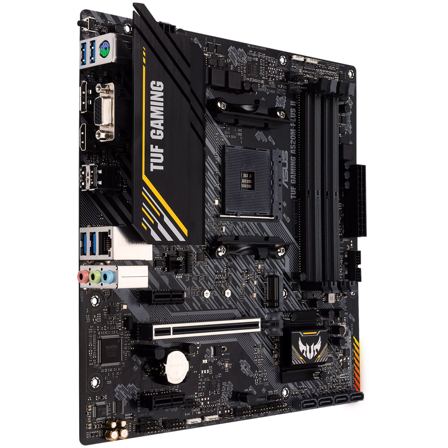 ASUS TUF GAMING A520M-PLUS II AM4 mATX MB - AMD A520 4xDIMM DDR4 1x...