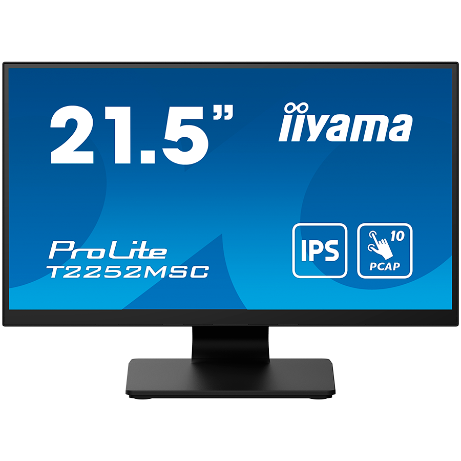 IIYAMA Monitor LED T2252MSC-B2 21.5" IPS TOUCH Capacitive 1920 x 10...