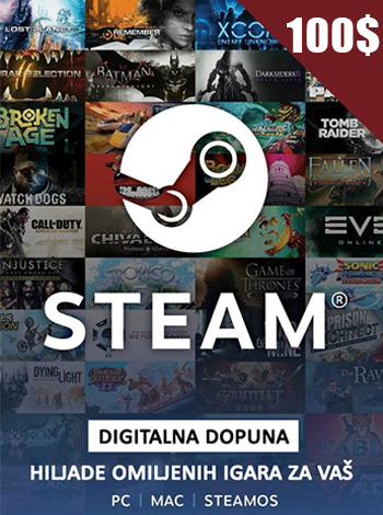 Steam gift card 100$ - Global