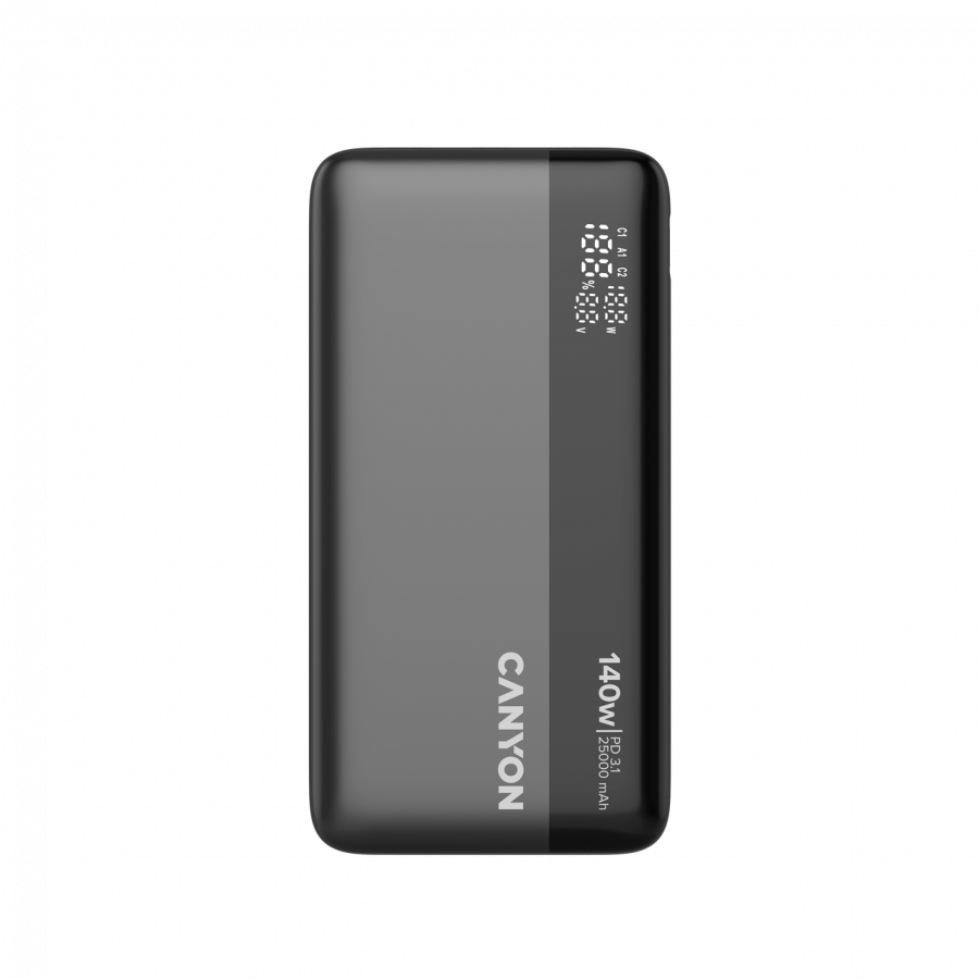 CANYON Power Bank PB-240, 25000mAh PD140W display power bank,Size16...
