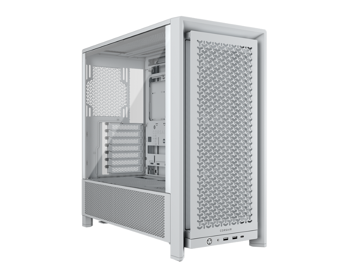 CORSAIR FRAME 4000D RS Case3xRS120 fans, 360mm radiator170mm cooler, 430mm GPU, ATX, White