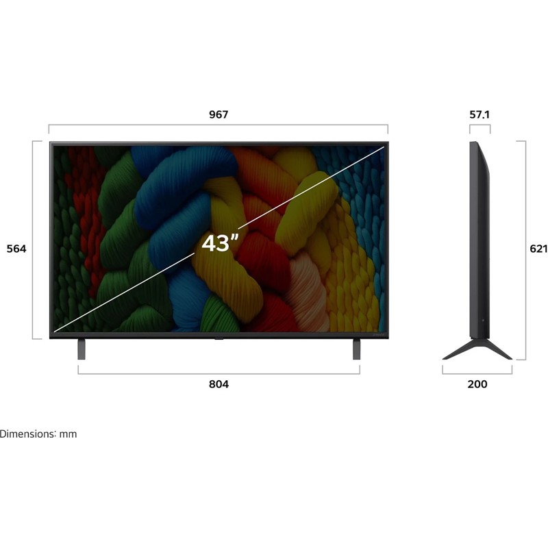 LG TV LED 43NANO80A3B