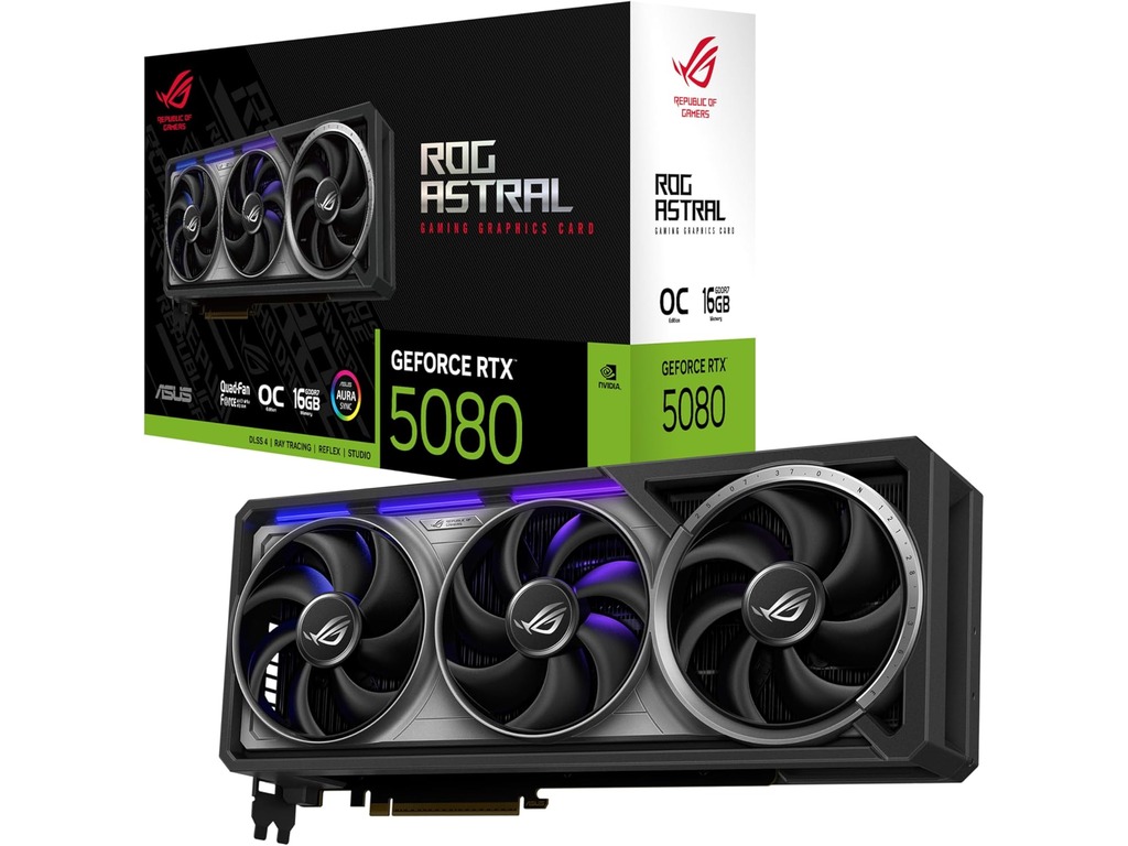 ASUS ROG-ASTRAL-RTX5080-O16G 16GB GDDR7 2x HDMI, 2x DP