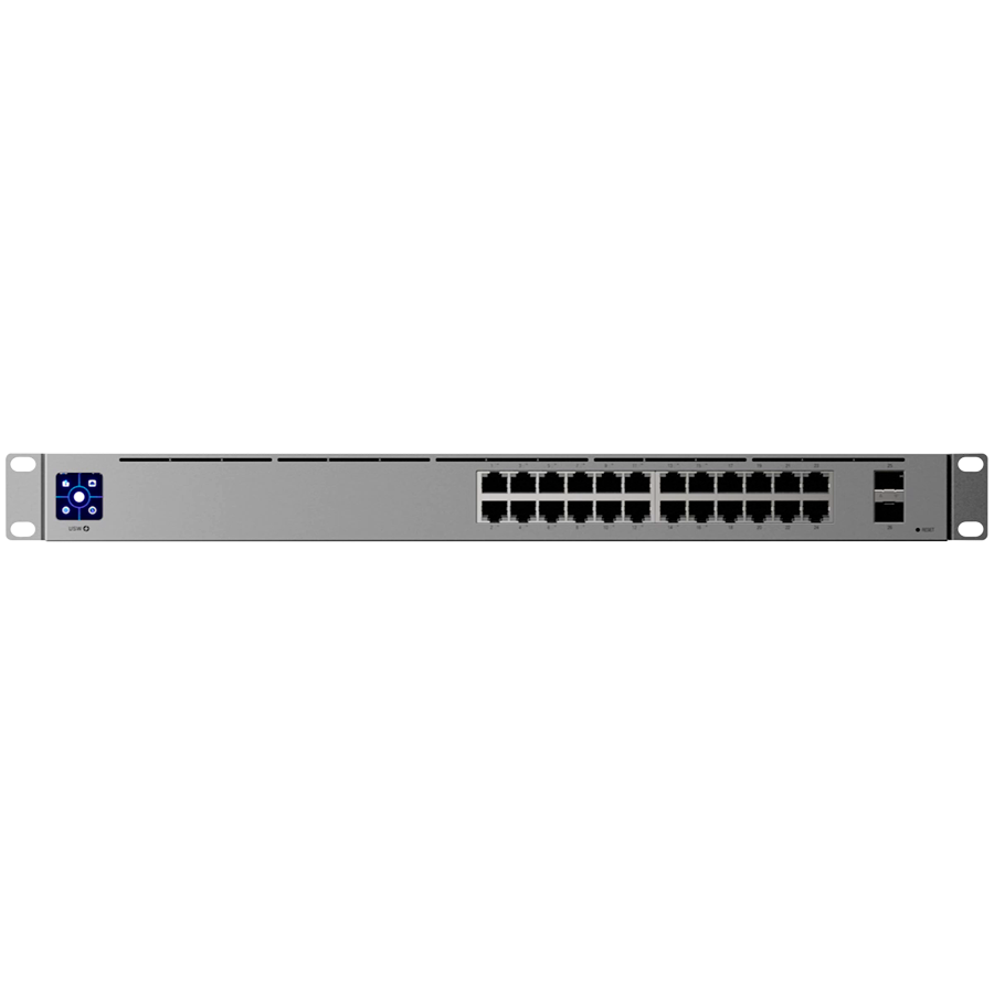 Ubiquiti 24-port, Layer 3 Etherlighting™ switch,  8 х 2.5 GbE PoE++...