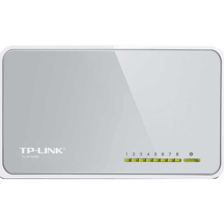 Switch TP-Link TL-SF1008D, 8-Port RJ45 10/100Mbps desktop switch, F...