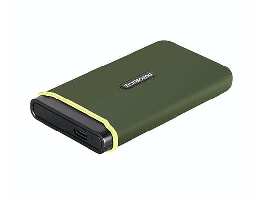 Transcend SSD 1TB PortableESD380C,Type C,USB 3.2rugged,anti-shock,military green