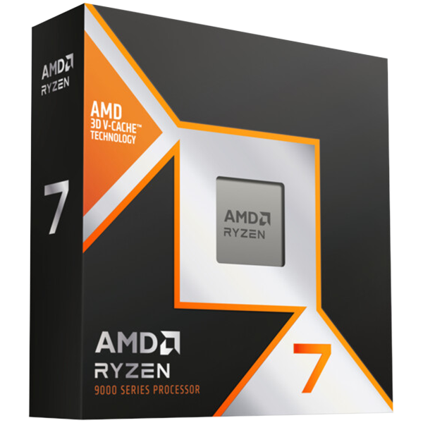 AMD CPU Desktop Ryzen 7 8/16T 9800X3D (5.2GHz,104MB,120W,AM5) box, ...