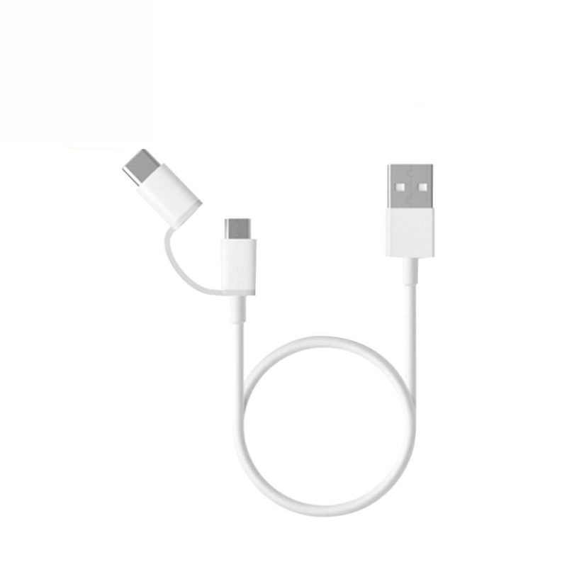 Kabel za mobitel Xiaomi Mi 2-u-1 Micro-USB/Type-C Bijeli