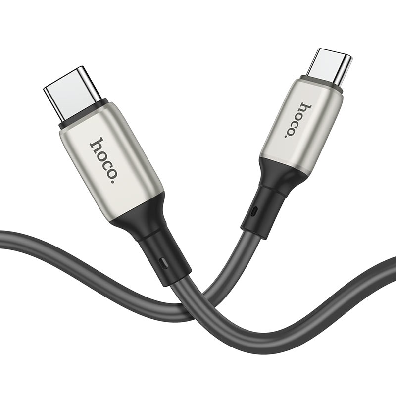  Kabel Hoco X66 Howdy USB-C to USB-C 60W 1m sivi