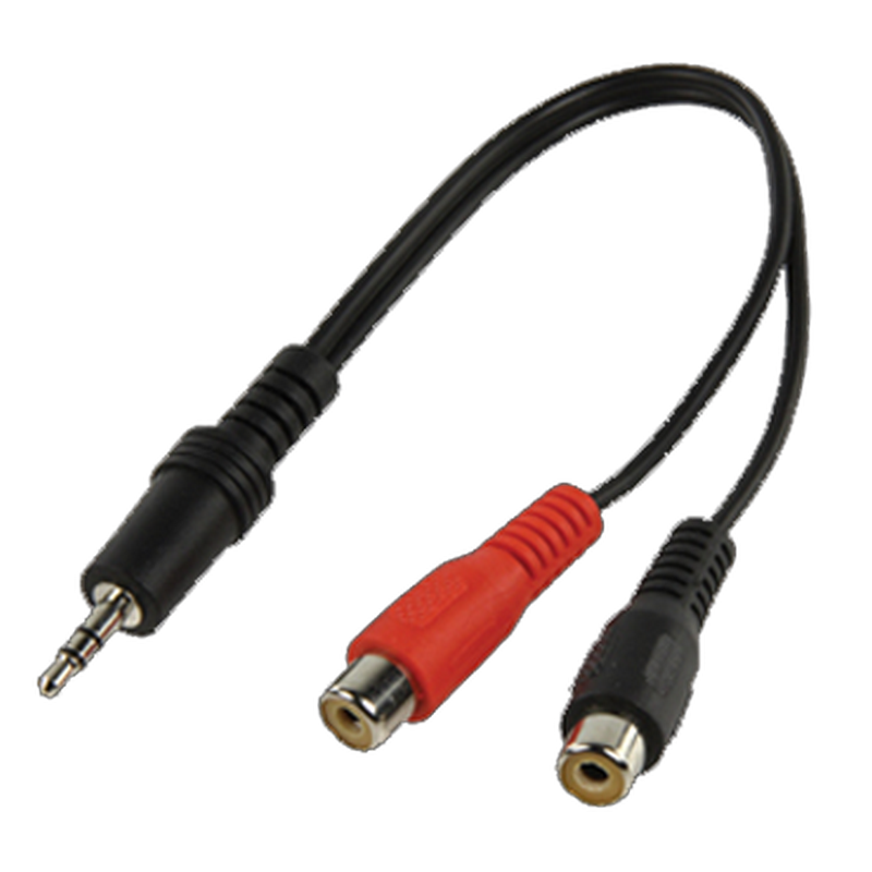  Kabel Valueline 3.5mm jack stereo - 2 RCA (ž) 0.2m