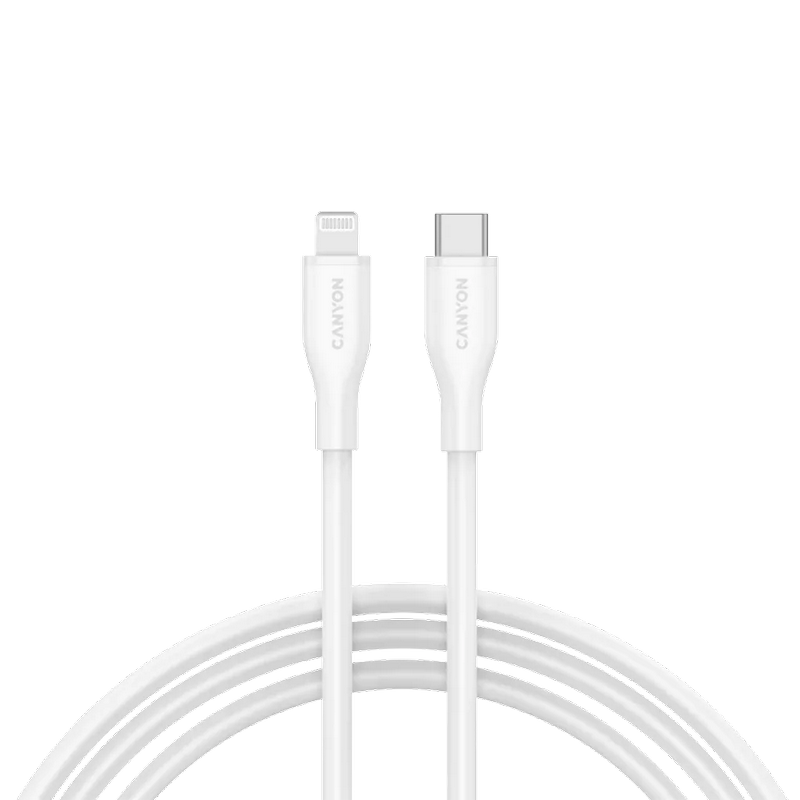 Kabel Canyon USB-C to Lightning Cable 1m CLNM60 White