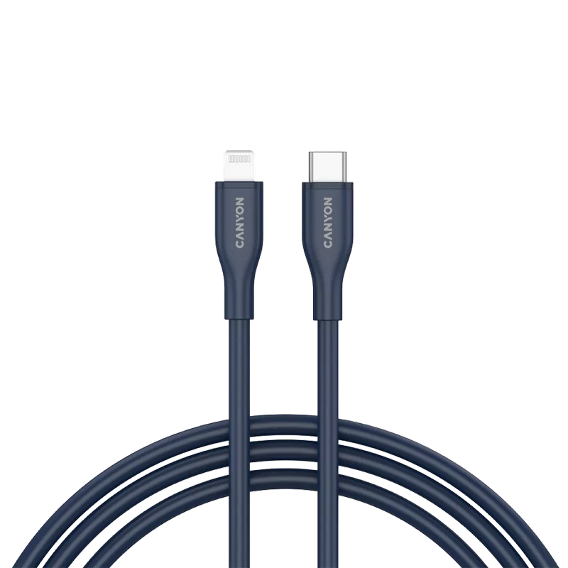 Kabel Canyon USB-C to Lightning Cable 1m Blue