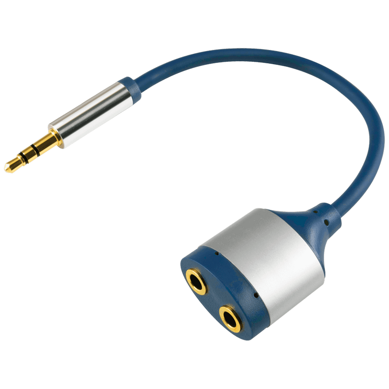 Adapter Home Jack 3.5mm muški na Jack 3.5mm ženski x2  dužina 15cm