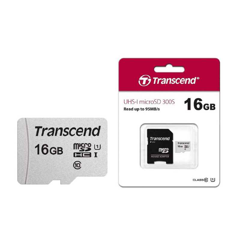 Memorijska kartica Transcend 16GB 300S UHS-I microSDHC + SD Adapter