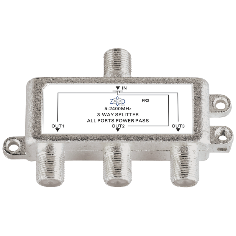 Antenski razdjelnik Zed 1 ulaz - 3 izlaza, 5-2400MHz FR3 