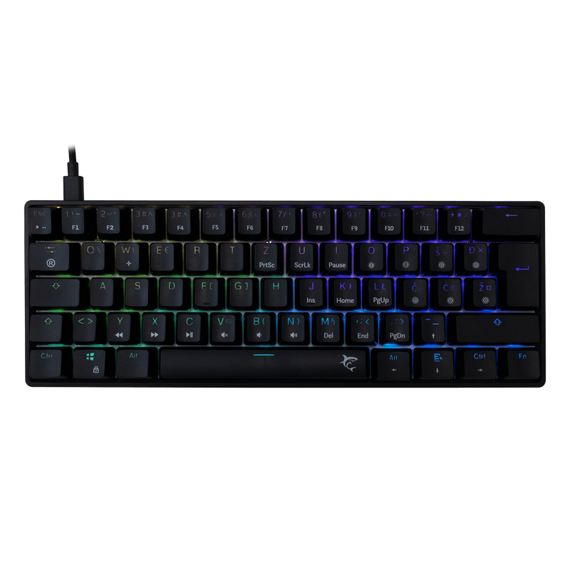 Tipkovnica White Shark Shinobi 2 GK-004132 Crna - HR Smeđi  Prekidači