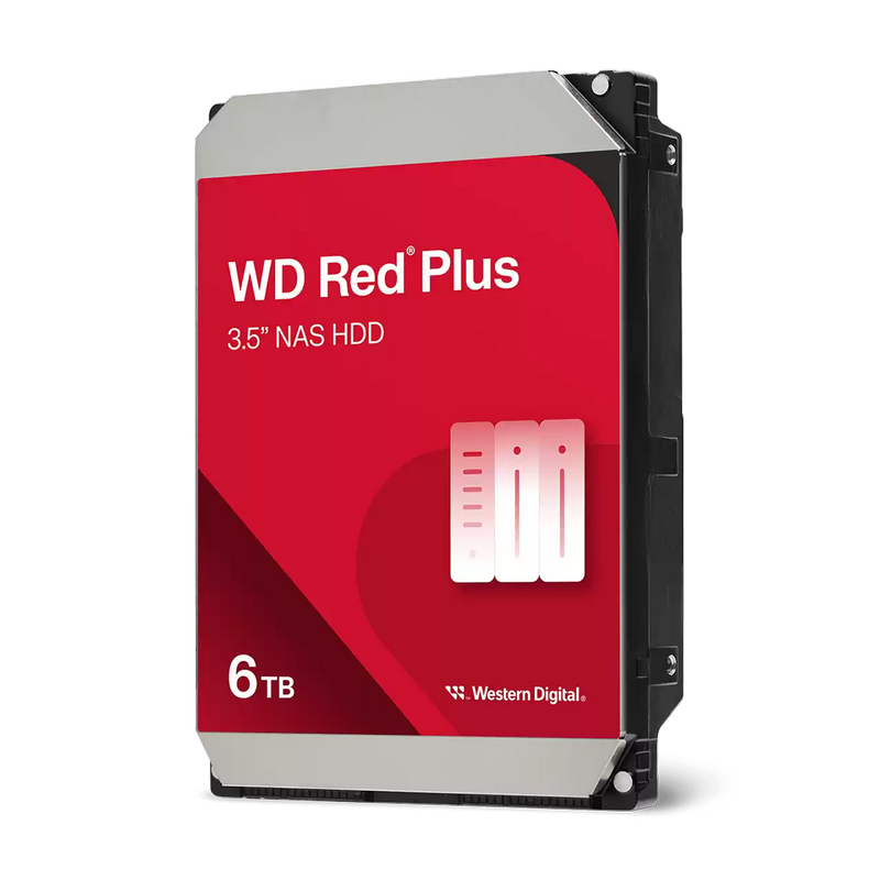 WD HDD 6TB Red Plus5400RPM 256MB
