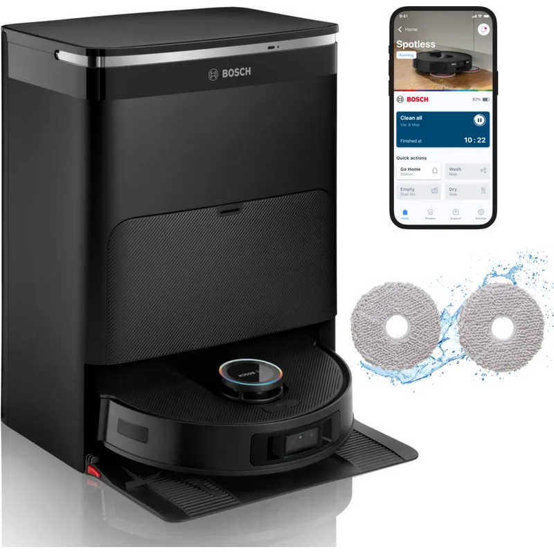 BOSCH Robotski UsisivačSpotless MAX Cam, 11.000 Pa360 LiDAR navigacija