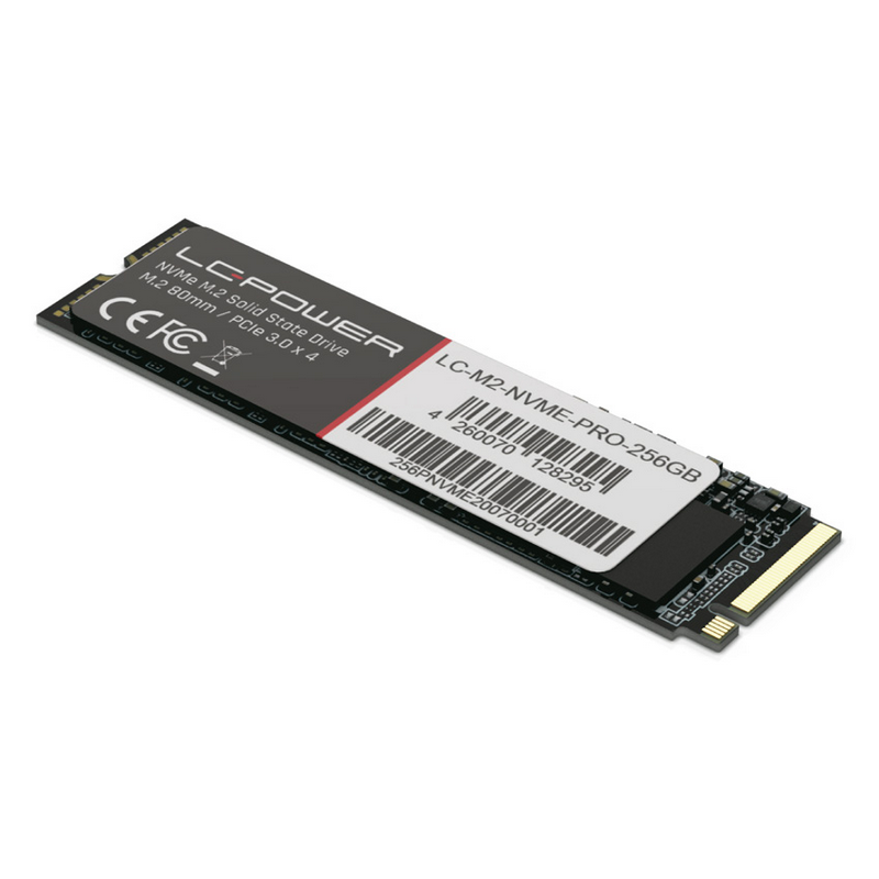 LC-Power 256GB NVMe M.2 SSD Phenom Pro Series R: 3000MB/s, W: 1000MB/s