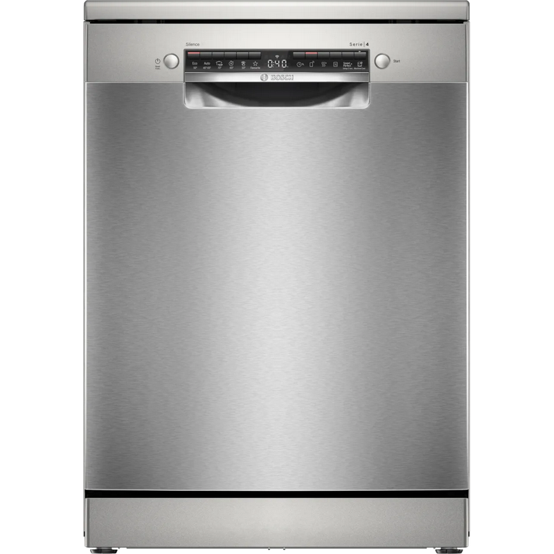 BOSCH perilica posuđa Serie 4|Brušeni Čelik ,C, 14 setova,9L,46dB, Escajg ladica, Old: SMS4HVI00E