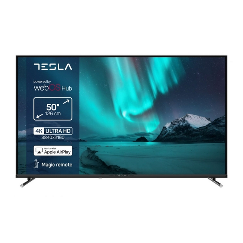 TESLA TV 50E655BUW 4K WebOS           Miracast-AirPlay           Magic Remote