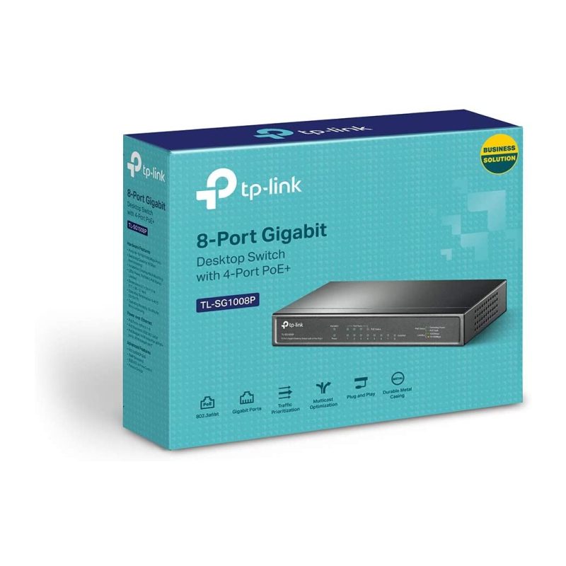 Switch TP-Link 8-Port Gigabit Desktop Switch with 4-Port PoE+ TL-SG1008P