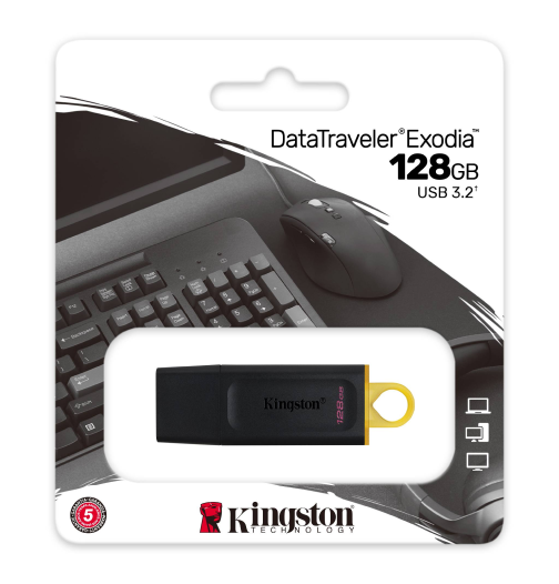 USB Memorija Kingston 128GB DataTraveler Exodia Type-A Flash Drive USB 3.2 Gen1